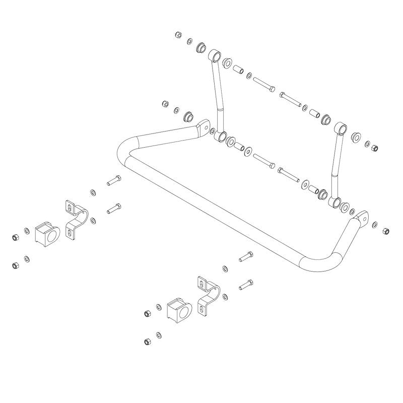 Roadmaster 1 - 3/4 in. Front Sway Bar 1139 - 148 - 704 Auto Parts