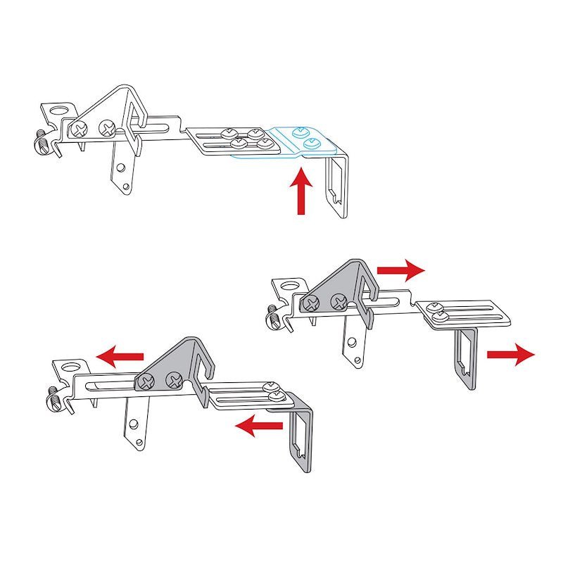 Spectre Industries 24283 Throttle Cable Bracket (Silver) - 704 Auto Parts