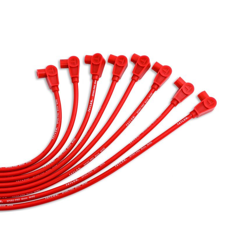 Taylor Cable 73251 Spark Plug Wire Set (Red) - 704 Auto Parts