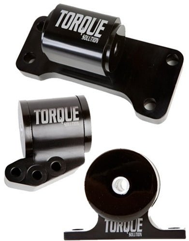 Torque Solution Billet aluminum 3 piece Engine Mount kit: Mitsubishi Evolution VII - IX 2001 - 2006 - 704 Auto Parts