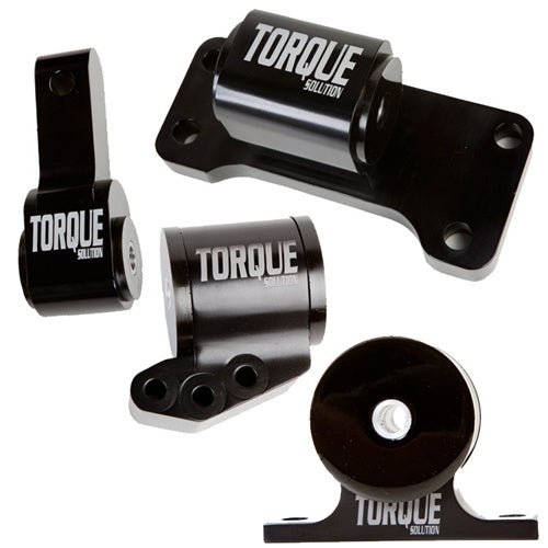 Torque Solution Billet Aluminum 4 Piece Full Engine Mount Kit: Mitsubishi Evolution VII - IX 2001 - 2006 - 704 Auto Parts