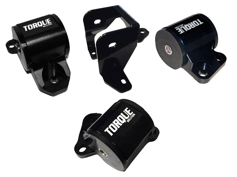 Torque Solution Billet Aluminum Mount Kit ( 2 Bolt ): Honda Civic 96 - 00 EK B or D - Series - 704 Auto Parts