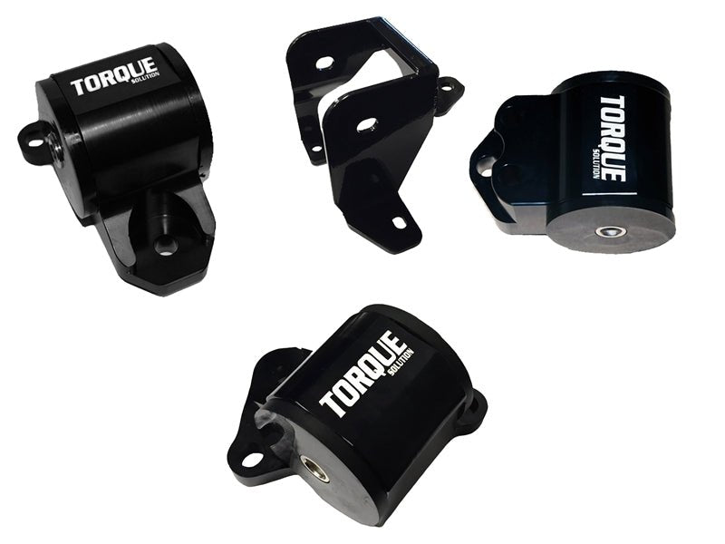 Torque Solution Billet Aluminum Mount Kit ( 3 Bolt ): Honda Civic 96 - 00 EK B or D - Series - 704 Auto Parts