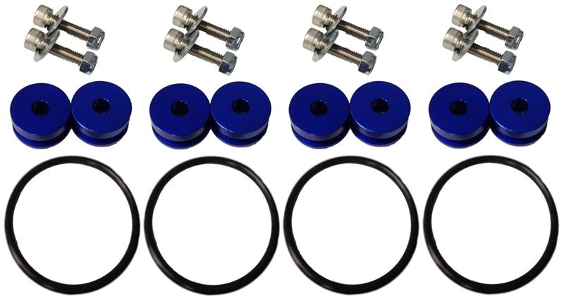 Torque Solution Billet Bumper Quick Release Kit Combo (Blue): Universal - 704 Auto Parts