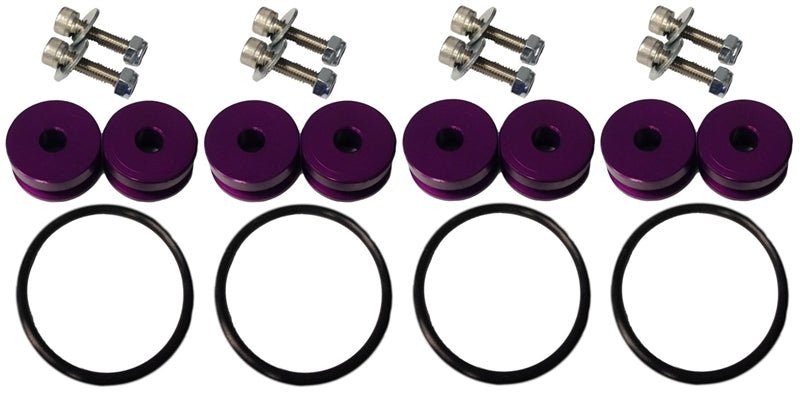 Torque Solution Billet Bumper Quick Release Kit Combo (Purple): Universal - 704 Auto Parts