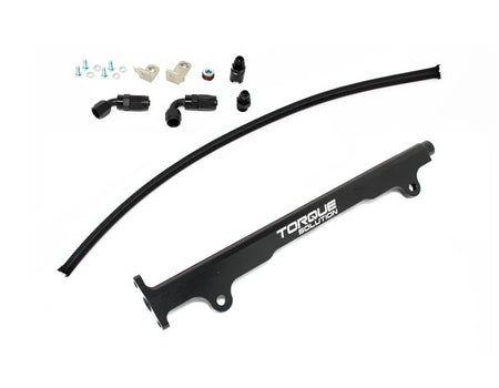 Torque Solution Billet Fuel Rail (Black): Mitsubishi EVO X - 704 Auto Parts