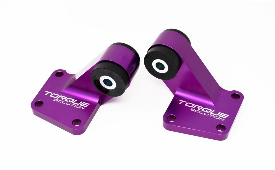 Torque Solution Billet Rear Differential Mounts (Purple): Mitsubishi Evolution VIII - IX 2003 - 2006 - 704 Auto Parts