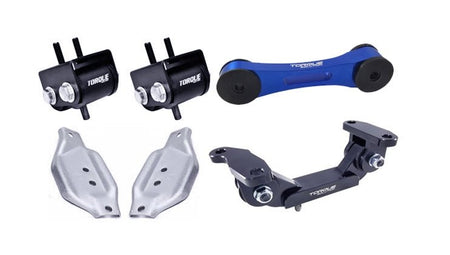 Torque Solution Engine / Trans / Blue Pitch Mount Kit w/ Mount Plates: Subaru WRX 2002 - 2014 / STi 2004+ - 704 Auto Parts