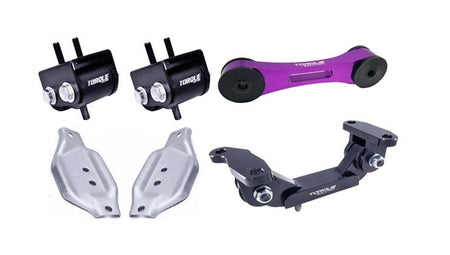 Torque Solution Engine / Trans / Purple Pitch Mount Kit w/ Mount Plates: Subaru WRX 2002 - 2014 / STi 2004+ - 704 Auto Parts