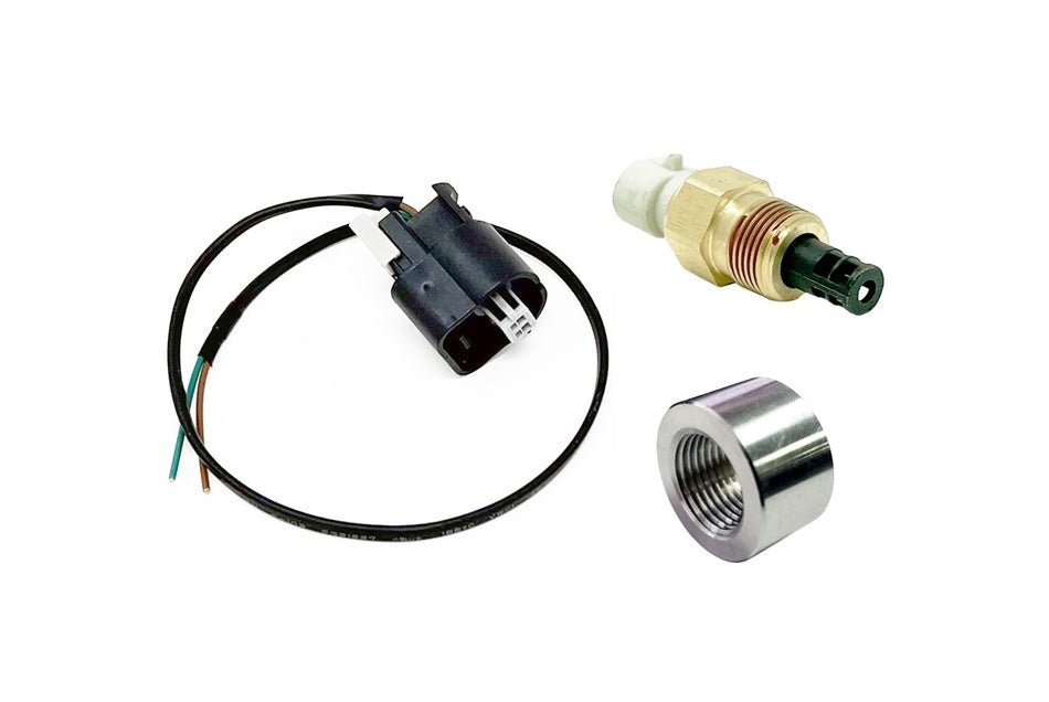 Torque Solution Fast Response SD IAT Sensor Kit: Universal GM Style IAT Sensor w/ Pigtail and Titanium Weld Bung - 704 Auto Parts