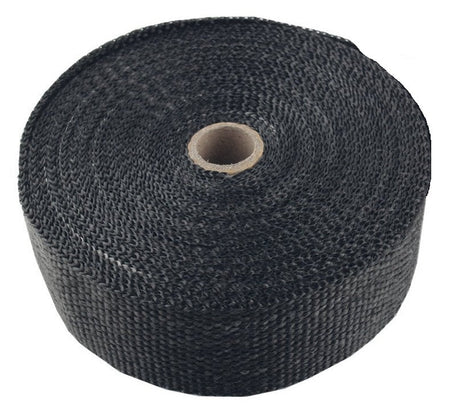 Torque Solution Fiberglass Exhaust Wrap (Black): Universal 2" x 100' - 704 Auto Parts