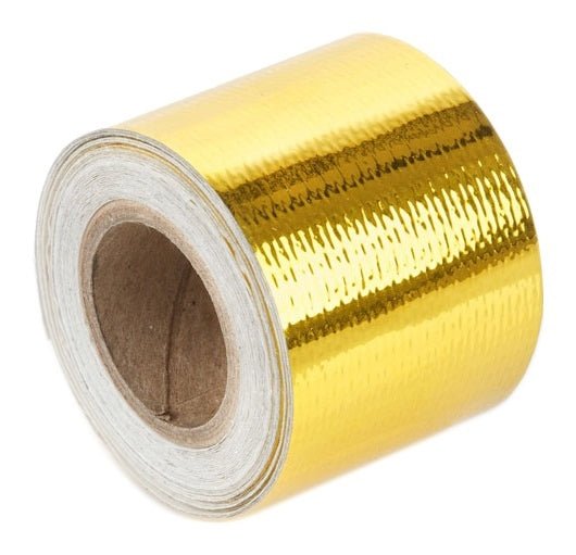 Torque Solution Gold Reflective Heat Tape: Universal 2" x 30' - 704 Auto Parts