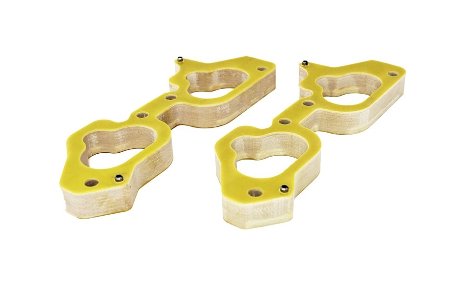 Torque Solution Phenolic Thermal Intake Spacers: 19mm for Subaru EJ Engines w/ TGV Housings - 704 Auto Parts