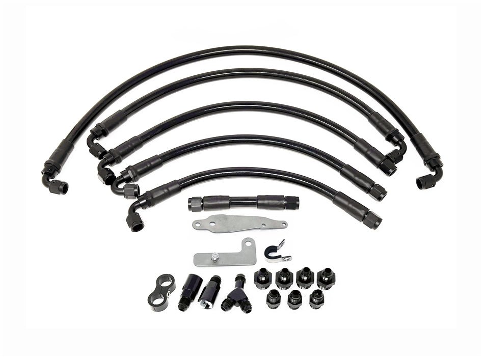 Torque Solution PTFE Fuel Line Kit: Subaru WRX STI 08 - 21 / WRX 08 - 14 - 704 Auto Parts