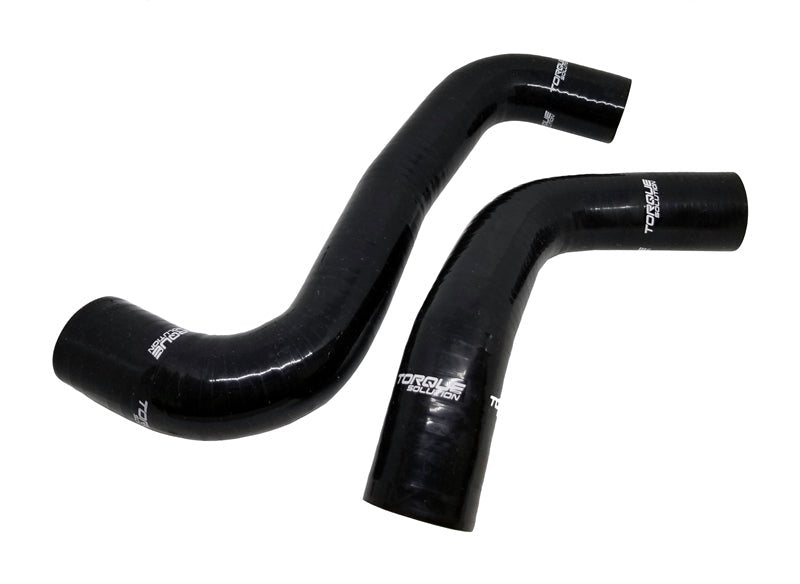 Torque Solution Silicone Radiator Hose Kit (Black): Subaru WRX 08 - 14 / STI 08 - 21 / Forester XT 09 - 13 - 704 Auto Parts