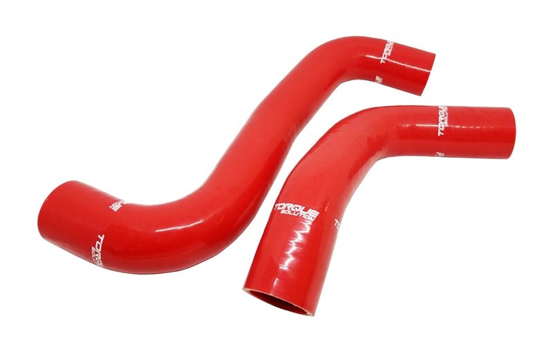 Torque Solution Silicone Radiator Hose Kit (Red): Subaru WRX 08 - 14 / STI 08 - 18 / Forester XT 09 - 13 - 704 Auto Parts