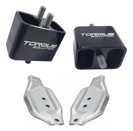 Torque Solution Solid Billet Engine Mounts w/ Mount Plates: Subaru WRX 2002 - 2014 / STi 2004 - 2017 - 704 Auto Parts