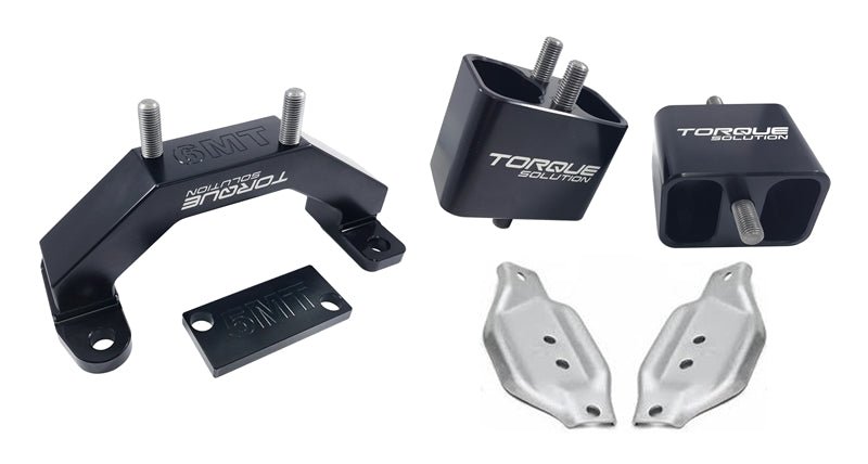 Torque Solution Solid Billet Engine & Transmission Mounts w/ Mount Plates: Subaru WRX 2002 - 2014 / STi 2004 - 2017 - 704 Auto Parts