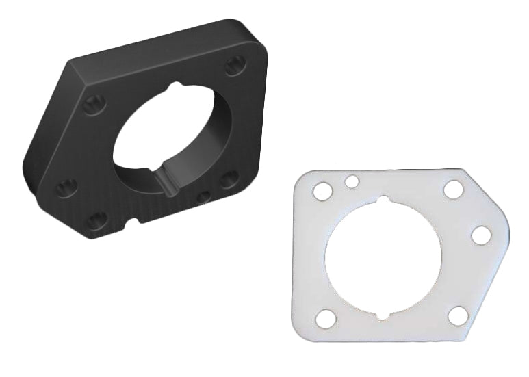 Torque Solution Throttle Body Spacer (Black): Honda Civic LX,EX,DX R18 2006 - 2011 - 704 Auto Parts