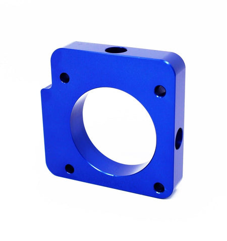 Torque Solution Throttle Body Spacer (Blue): Subaru WRX 2006 - 2014 / STI 2004 - 2021 - 704 Auto Parts