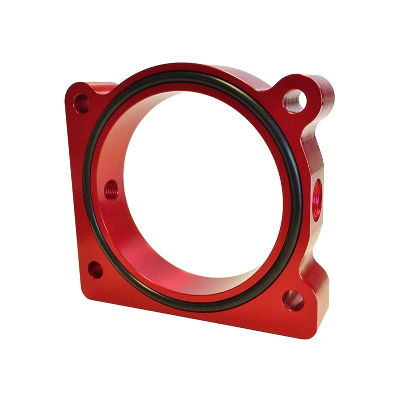 Torque Solution Throttle Body Spacer (Red): Ford F - 150 3.5L Ecoboost / 3.7L V6 - 704 Auto Parts