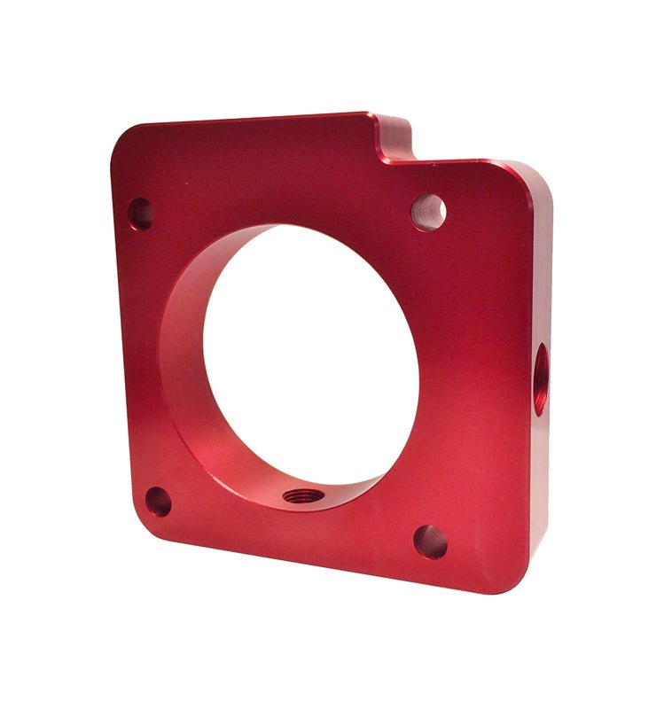 Torque Solution Throttle Body Spacer (Red): Subaru WRX 2006 - 2014 / STI 2004 - 2021 - 704 Auto Parts