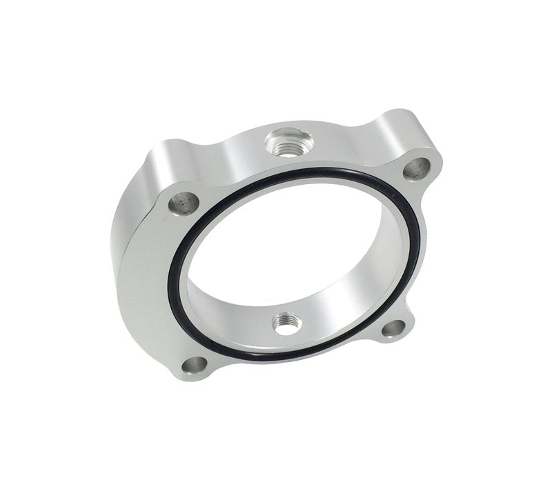 Torque Solution Throttle Body Spacer (Silver): Hyundai Genesis Coupe 2.0T 2013+ - 704 Auto Parts