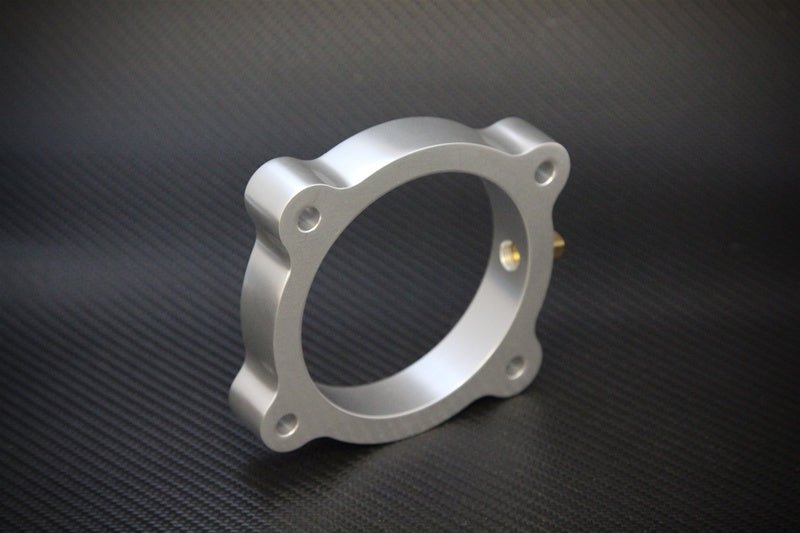 Torque Solution Throttle Body Spacer (Silver): Hyundai Genesis V6 3.8L 2013+ - 704 Auto Parts