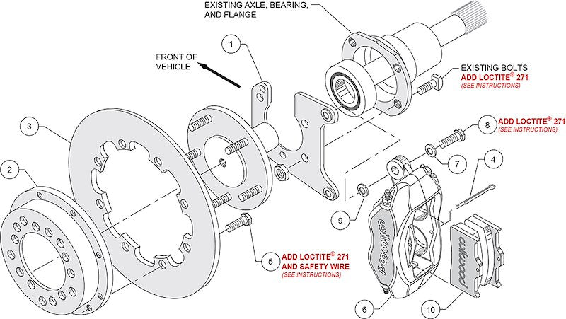 Wilwood Brakes 140 - 2119 - BD Disk Brake Kit - 704 Auto Parts