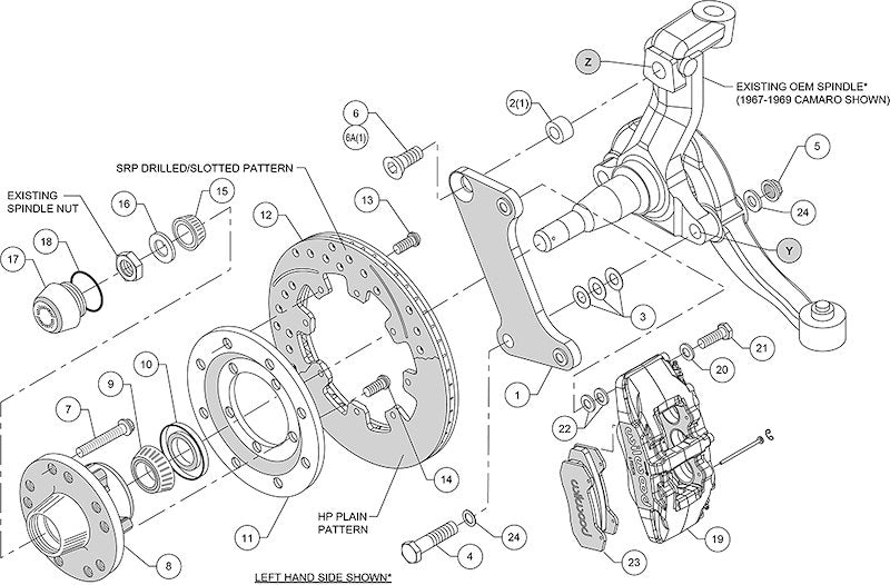 Wilwood Brakes Dynapro 6 Big Brake Disc Brake Conversion Kit 140 - 10510 - DR - 704 Auto Parts