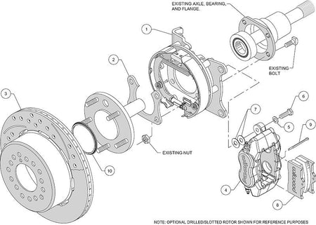 Wilwood Brakes Forged Dynalite Disc Brake Conversion Kit 140 - 7140 - D - 704 Auto Parts